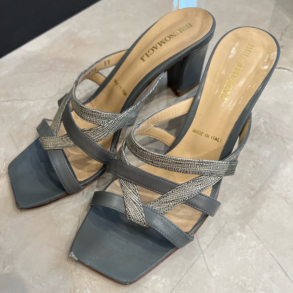 Bruno Magli short heel sandals